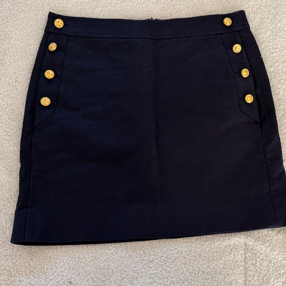 J. Crew Navy Sailor Skirt